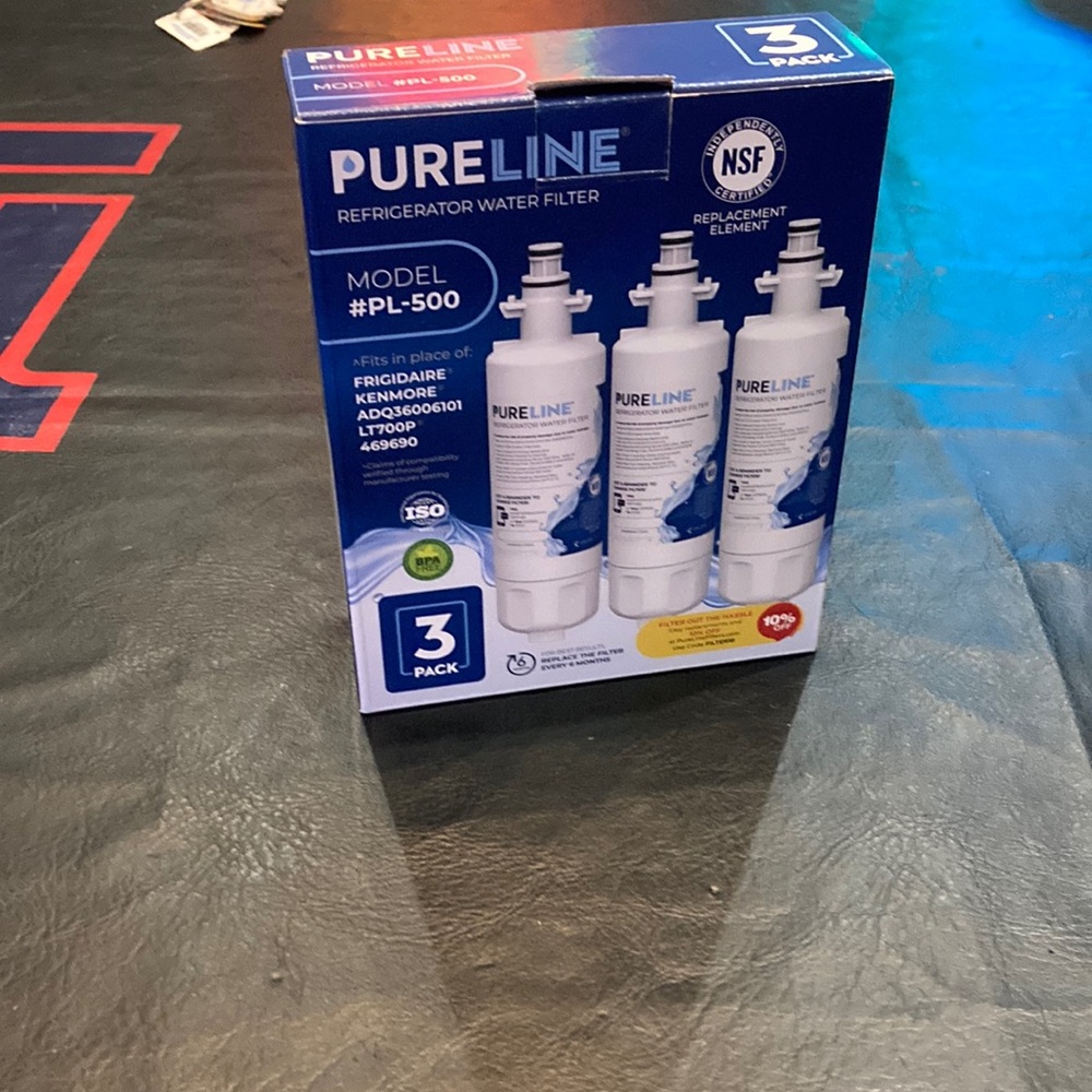 Pureline refrigerator filters pack of 3